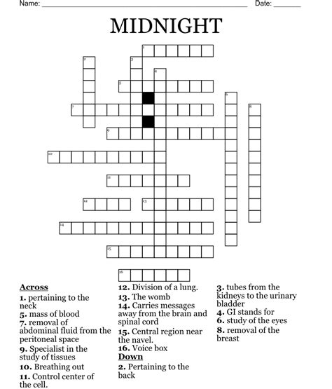 crossword clue if it has been stumping you Solving crossword puzzles can be a fun and engaging way to exercise your mind and vocabulary skills. . Draws toward midnight crossword clue